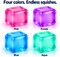 4E's Novelty; 4E's Novelty Squishy Stress Cubes 4 Pack, 2 Inch Squishies Fidget Toys for Kids Adults - Soft Squeezable, Fun Sensory Fidget Toys for Desks, Classrooms, Party Favors; Category:Spring Toys & Activities; Image:4